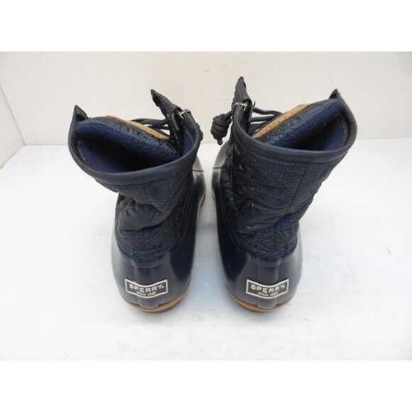 Sperry Women's STS82681 Saltwater Nylon Quilt Rain Boot Navy Size 8M - Picture 3 of 9